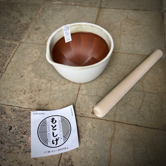 Japansk mortel "Suribachi"